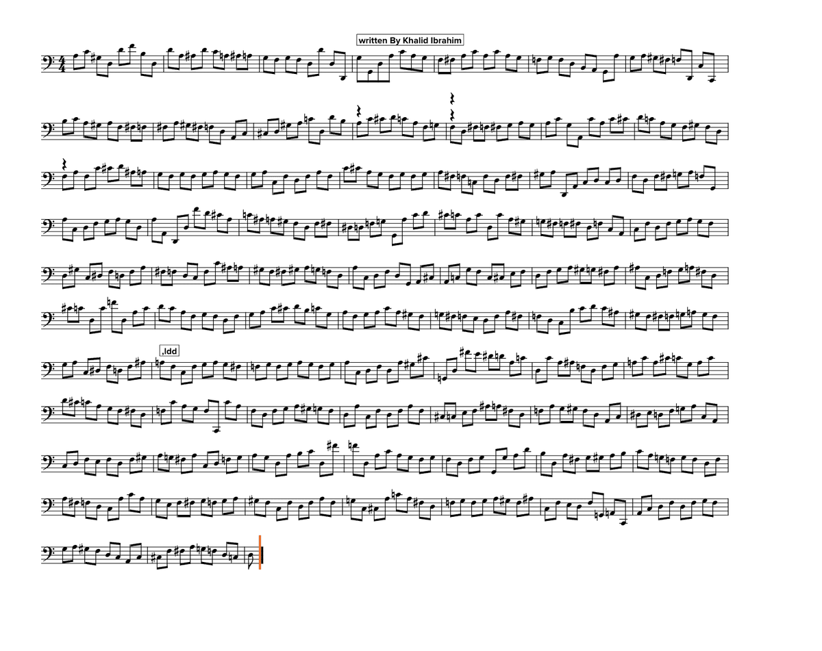 AI Generated Sheet Music from Somali Audio