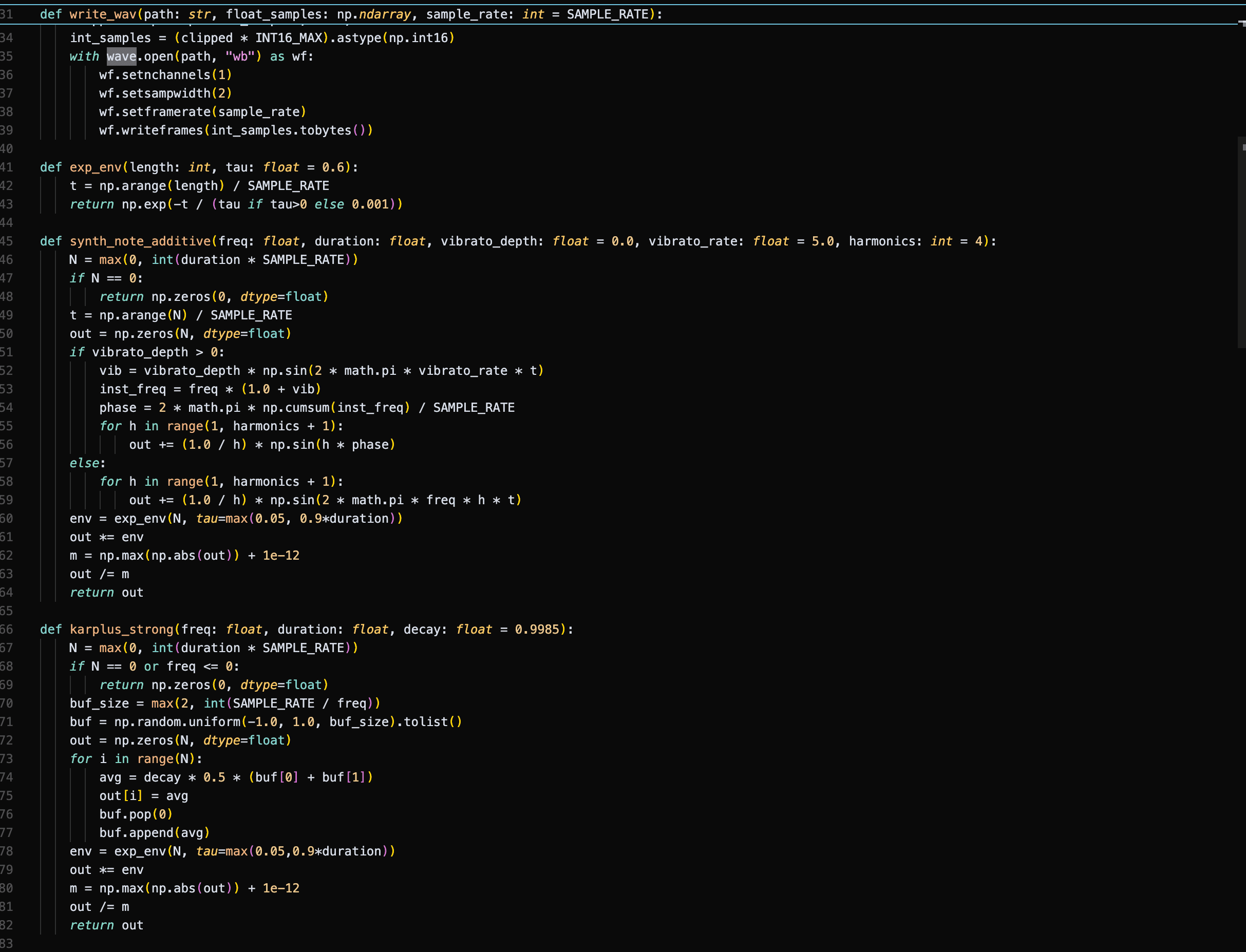 Illustrative Python Code